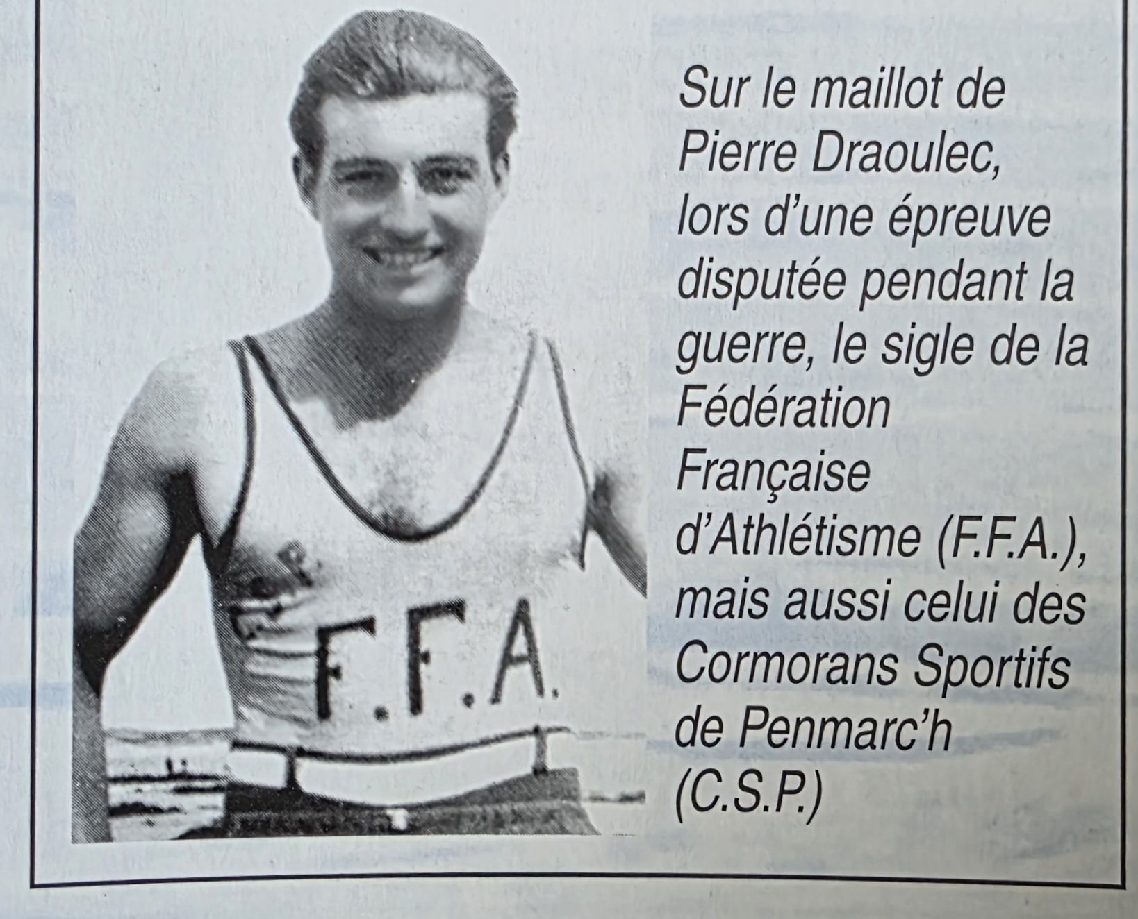 Pierre Draoulec - Champion de Bretagne du 10 000 mètres