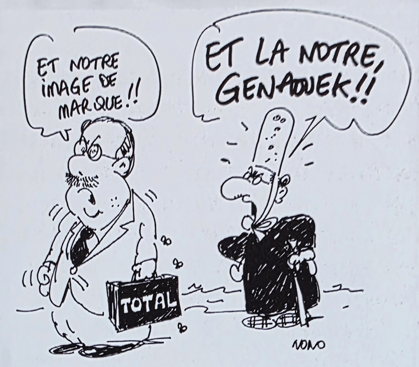 Dessin de Nono sur l'Erika