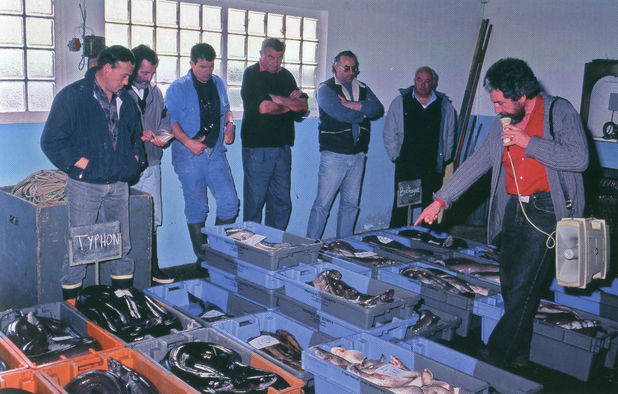 la criée de Kerity (içi en 1992) a été ouverte en 1956 et fermée en 2000