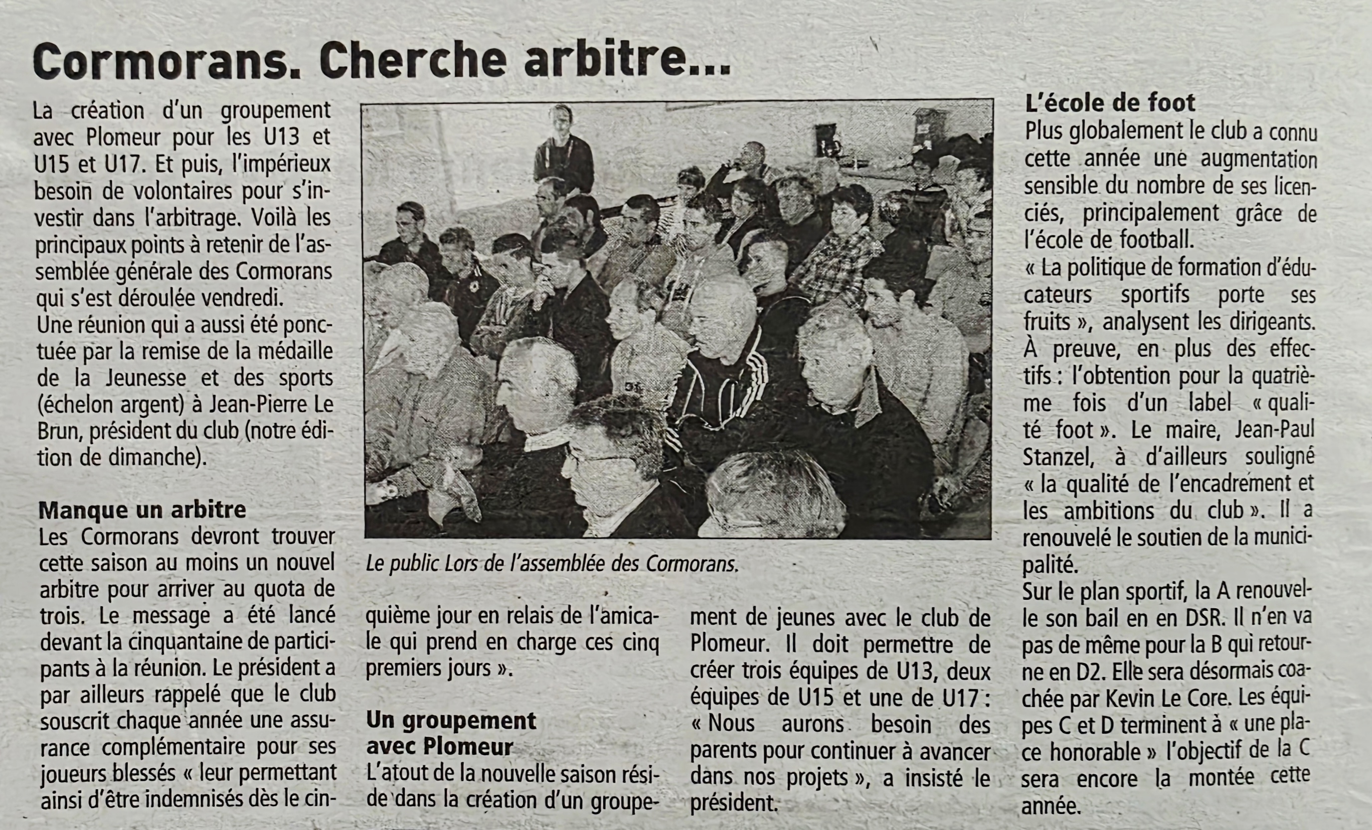 Article cherche arbitre