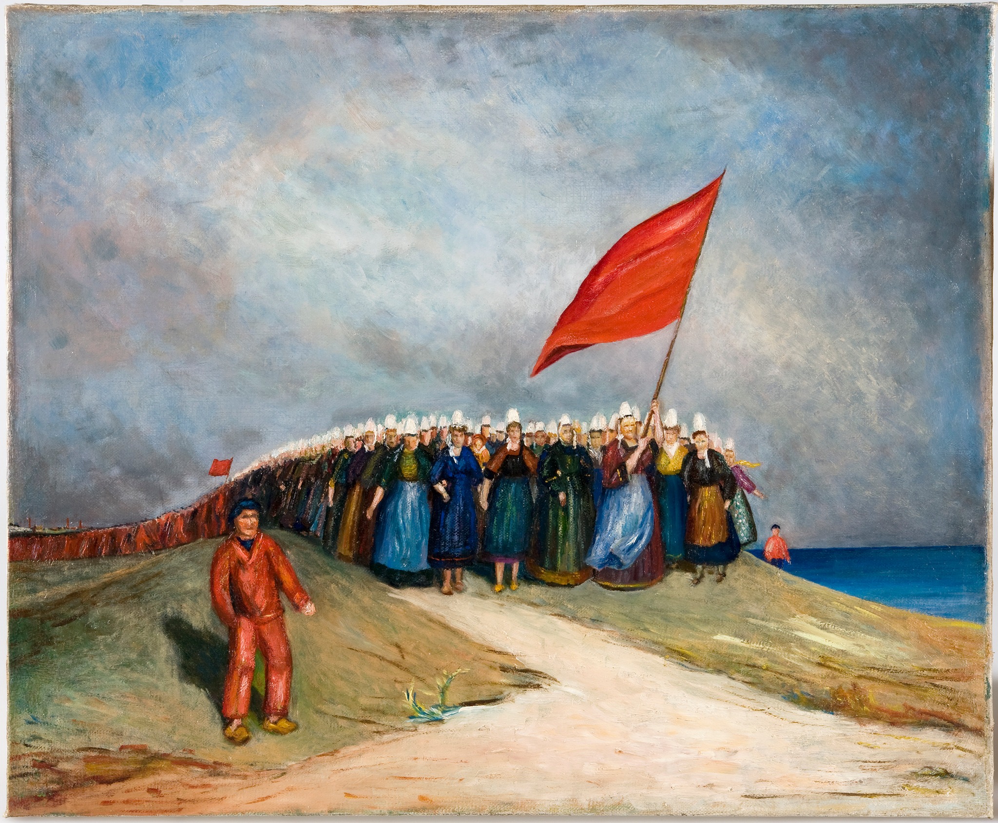 Tableau original de Charles Tillon - La Révolte des Sardinières