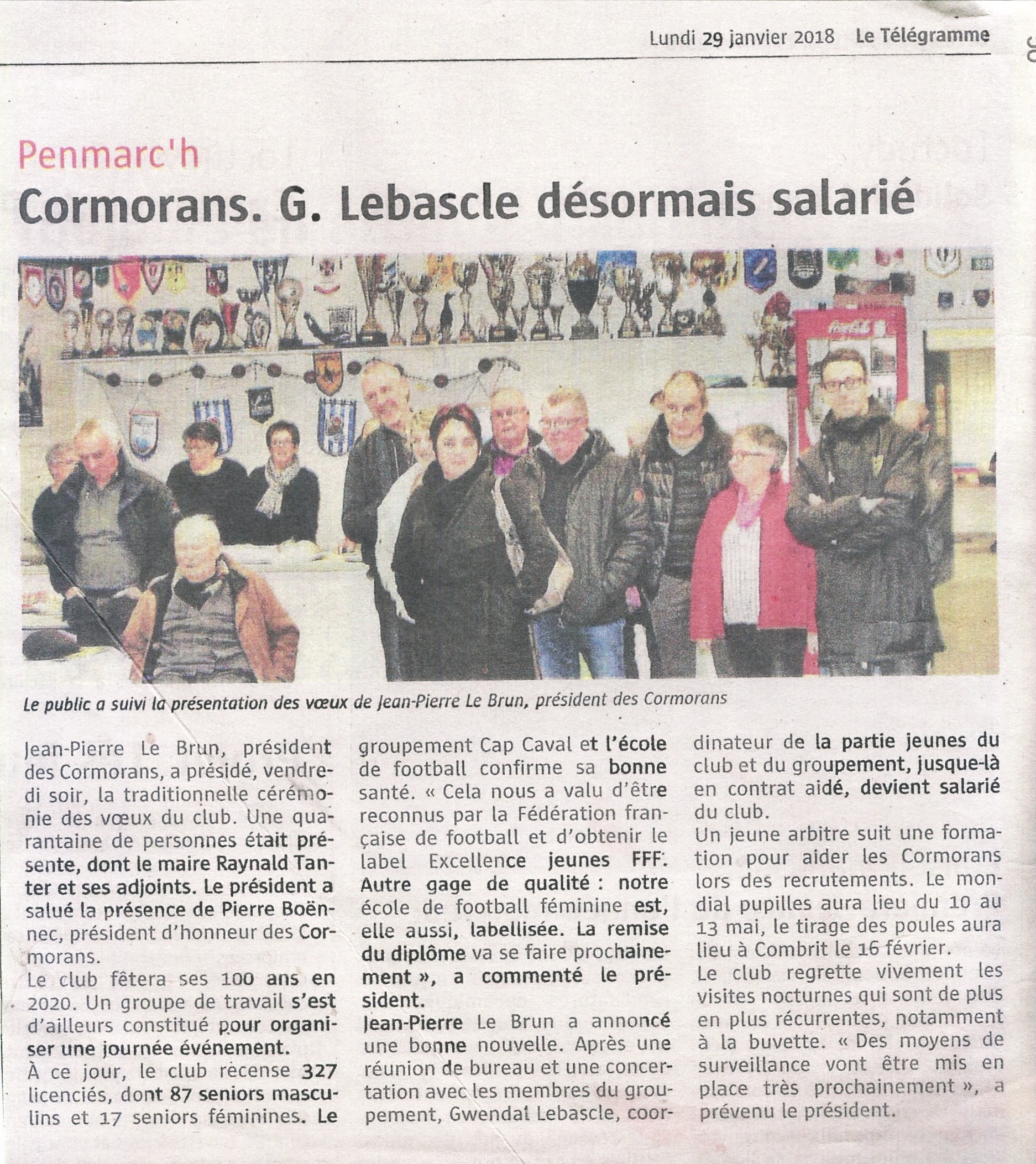 Article Télégramme 2018