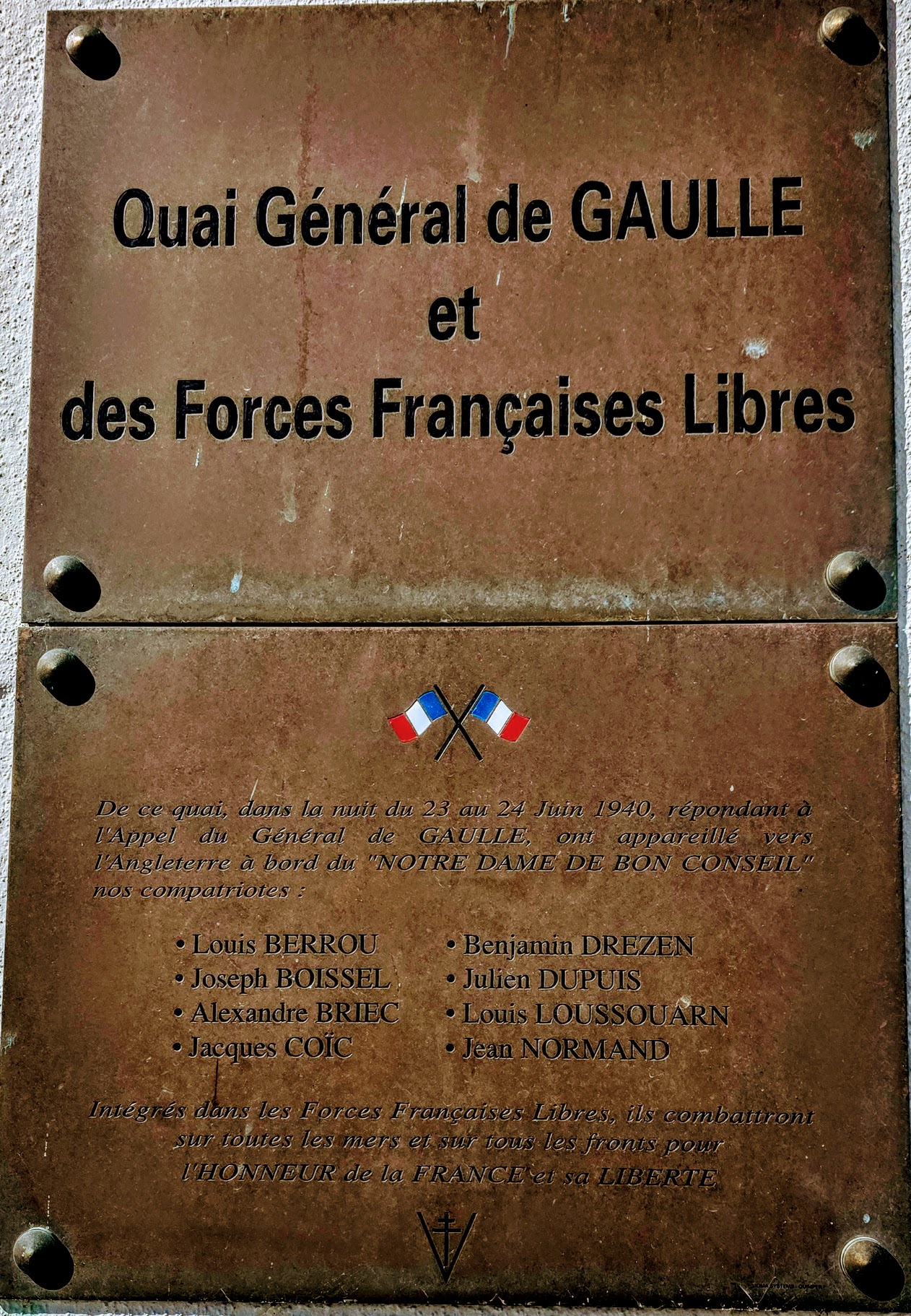 Quai du Général de Gaulle à Kérity