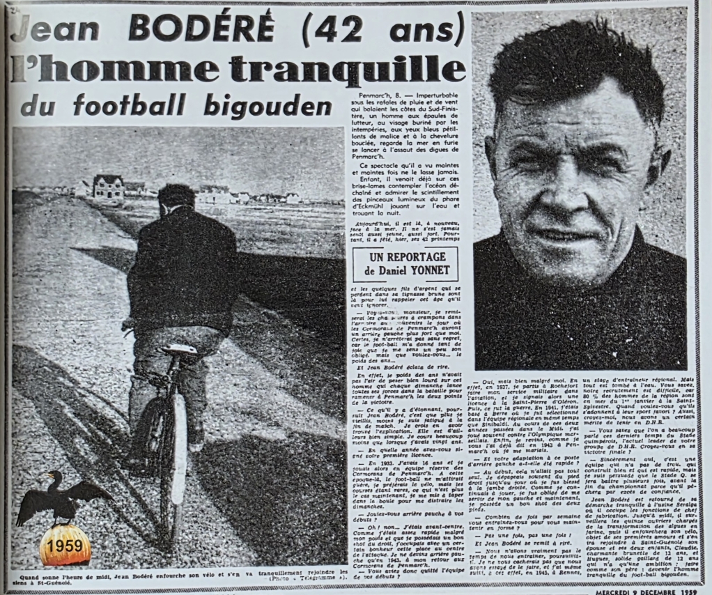 Article de Daniel Yonnet sur Jean Bodéré (1959)