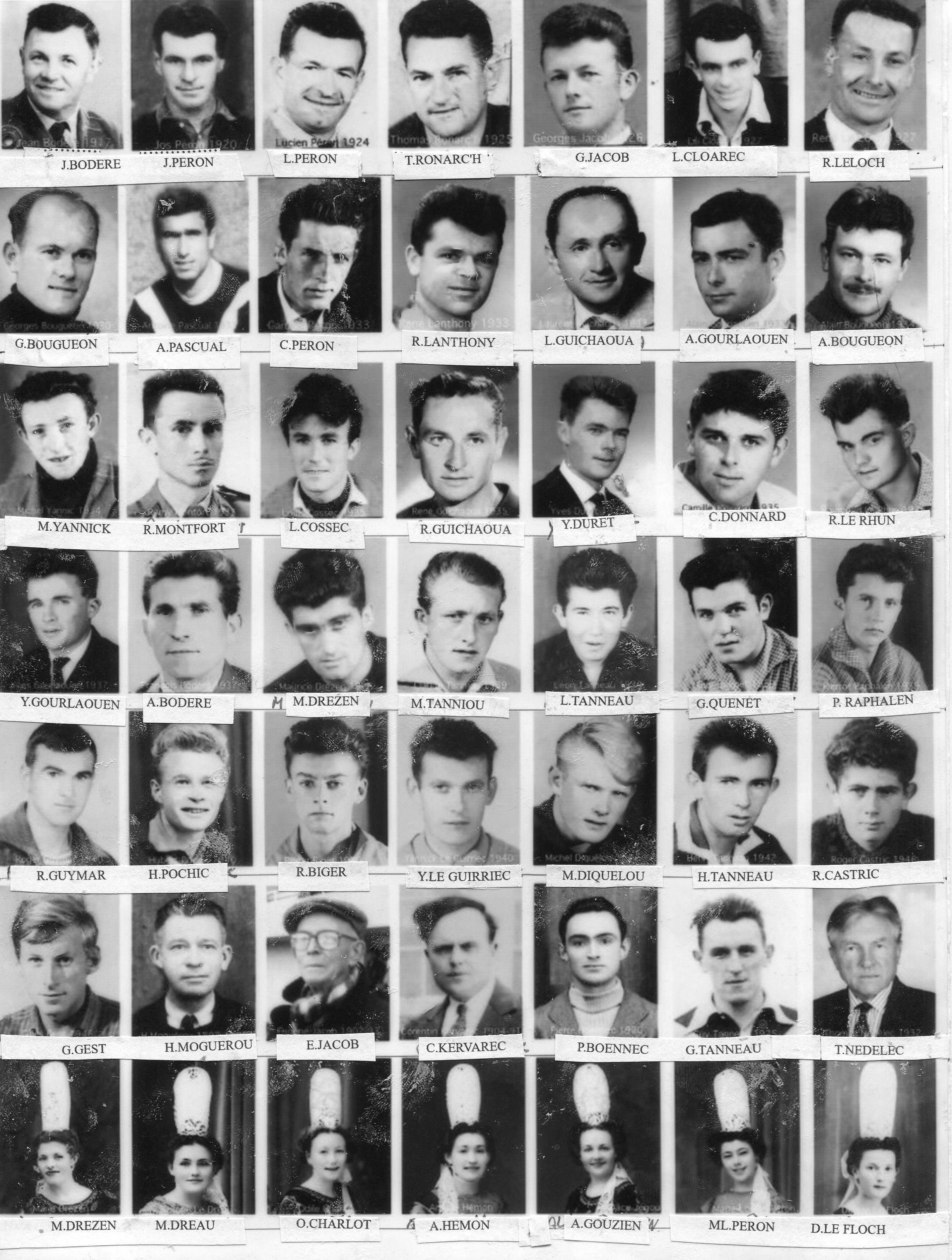 Tableau des anciens Cormorans