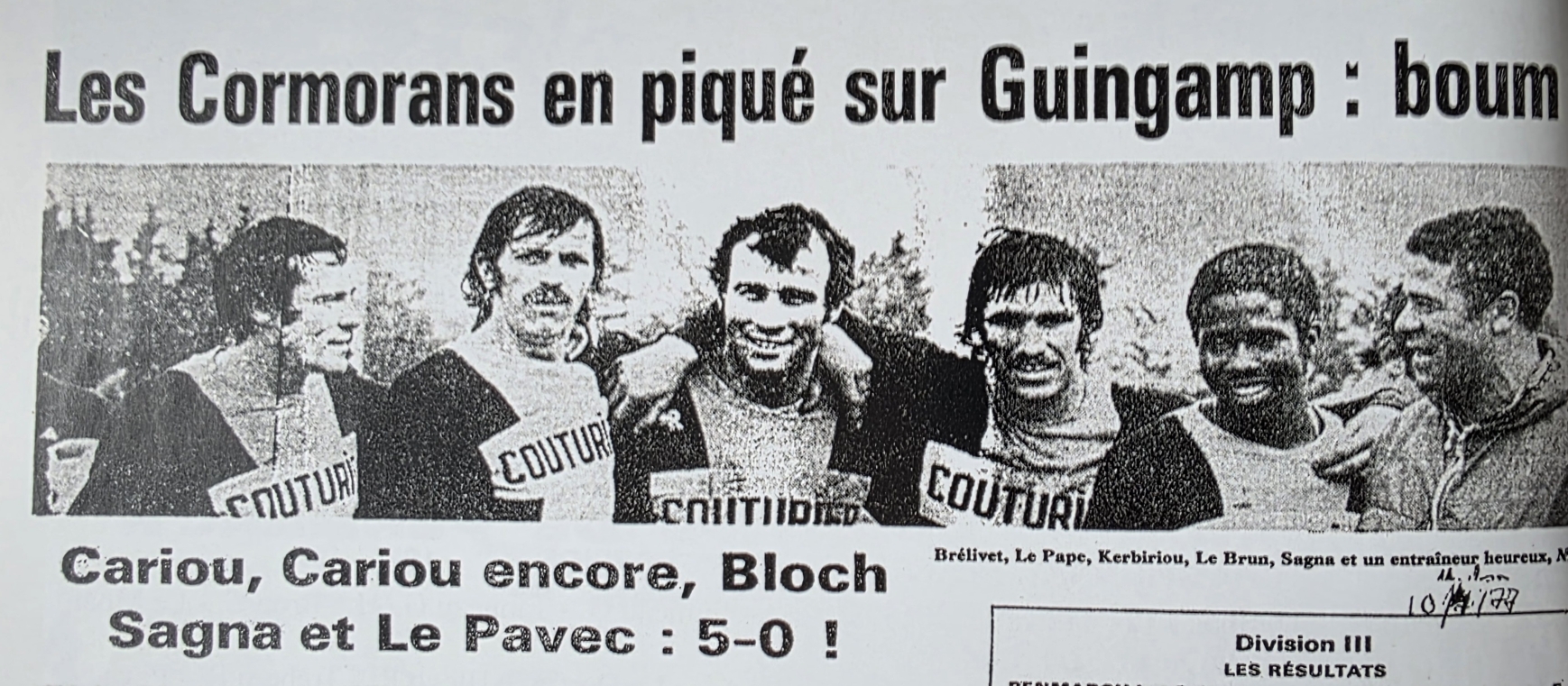 Les Cormorans en piqué sur Guingamp